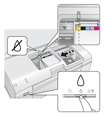 نحوه تعویض کارتریج پرینتر اپسون Epson T50